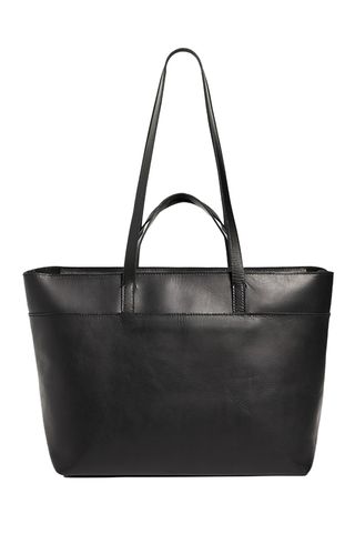 The Zip-Top Essential Tote in Leather