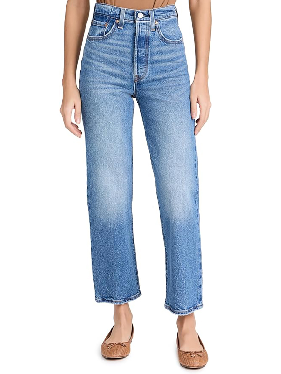 Levi's, Levi's Women's Premium Ribcage Straight Ankle Jeans, Dance Around, 24
