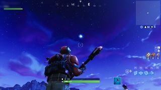 The Fortnite comet, seemingly embiggened.