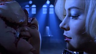 Tiffany Saving Chucky, before she rebuilds him, in 1998&#039;s Bride of Chucky.