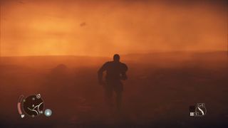 Running through a sandstorm