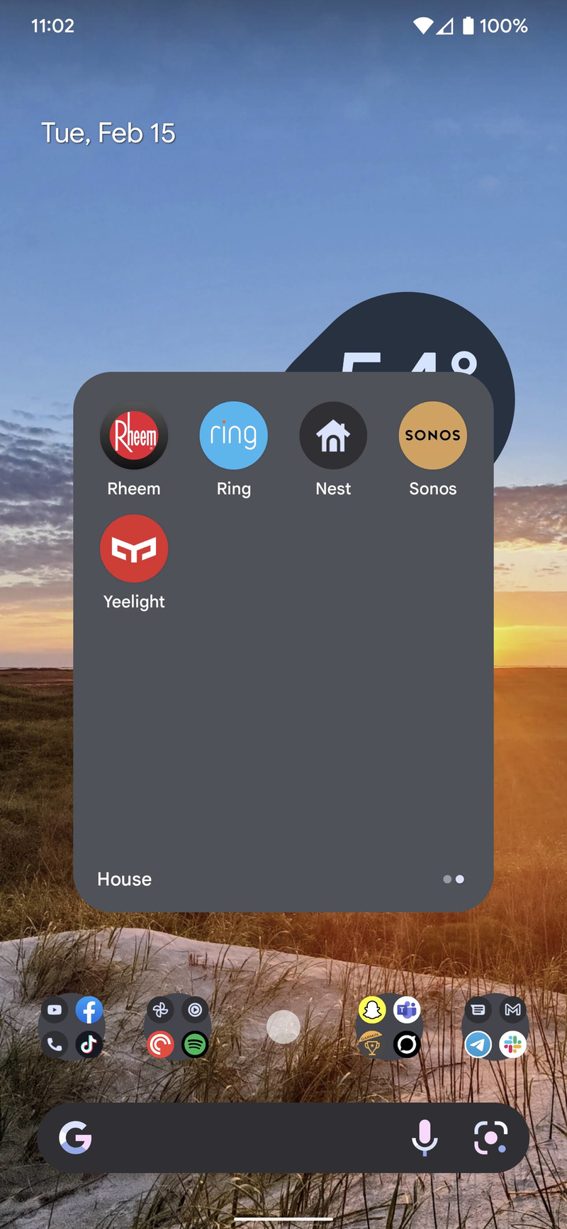 Pixel 6 Smart Home Apps Screenshot