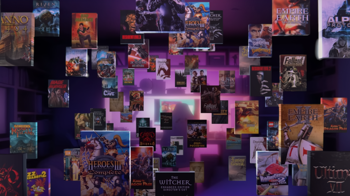 Official GOG Preservation Program graphic showcasing some of the 90+ &quot;Good Old Games&quot; currently included in the initiative.