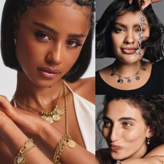 models and Tyla wearing the Pandora talisman collection