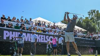 Phil Mickelson takes a shot at the 2023 LIV Golf Adelaide tournament