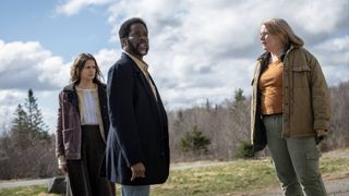 Avery Konrad, Harold Perrineau and Elizabeth Saunders in "From" season 3