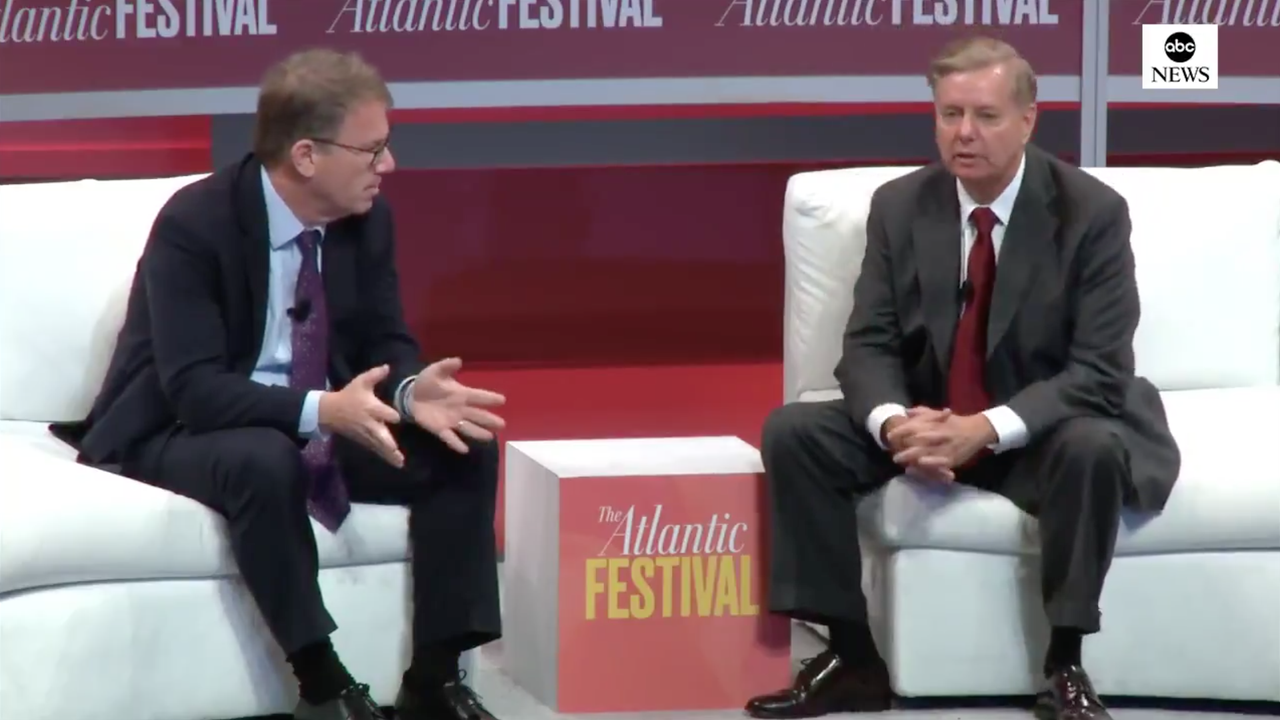 Lindsey Graham speaks at The Atlantic Festival.