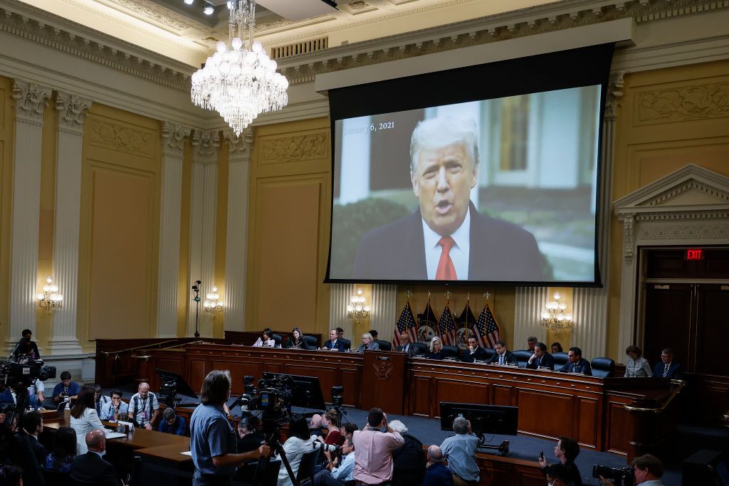 Donald Trump clip at Jan. 6 hearing