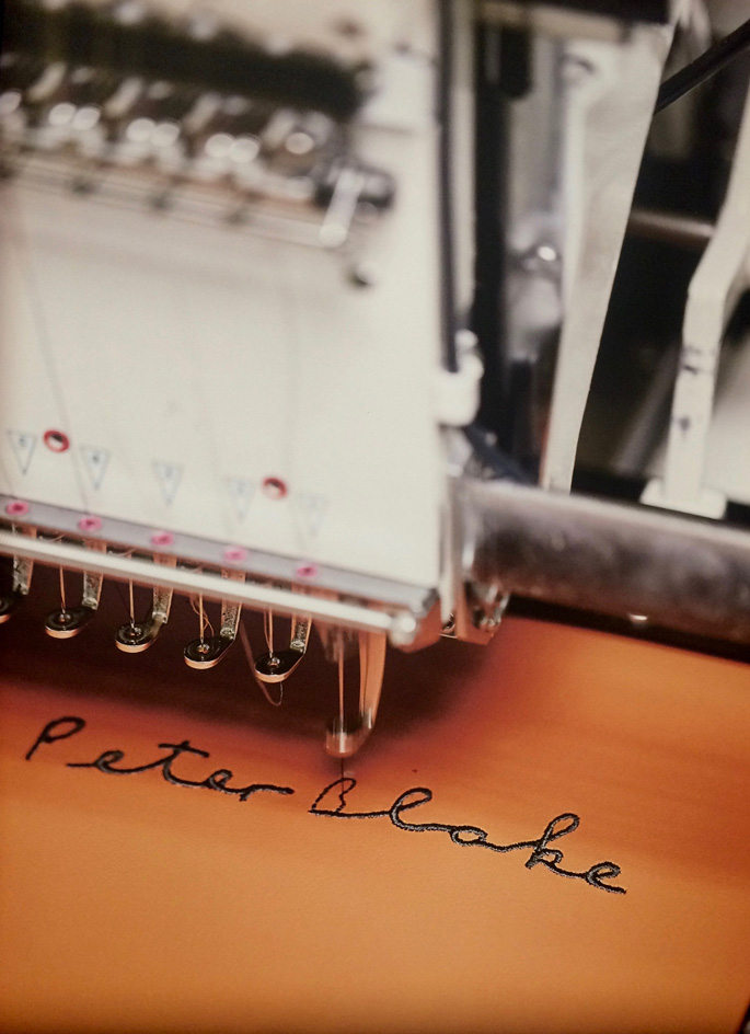 I was shown how to hand stitch in the Crewe factory