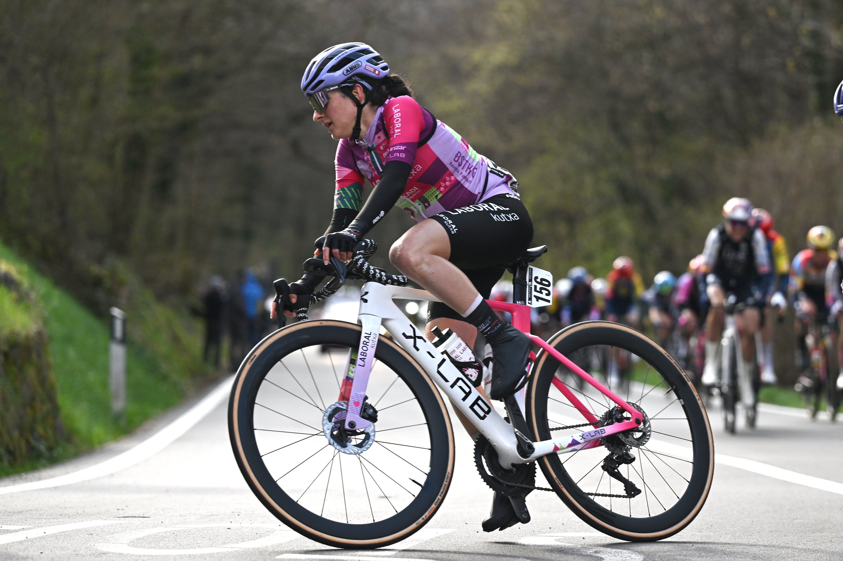 Debora Silvestri riding for Laboral Kutxa