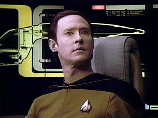 Lieutenant Commander Data, an intelligent machine even by the 24th century standards of "Star Trek: The Next Generation."