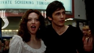 Linda Lovelace (Amanda Seyfried) and Hugh Hefner (James Franco) out on the town in Lovelace