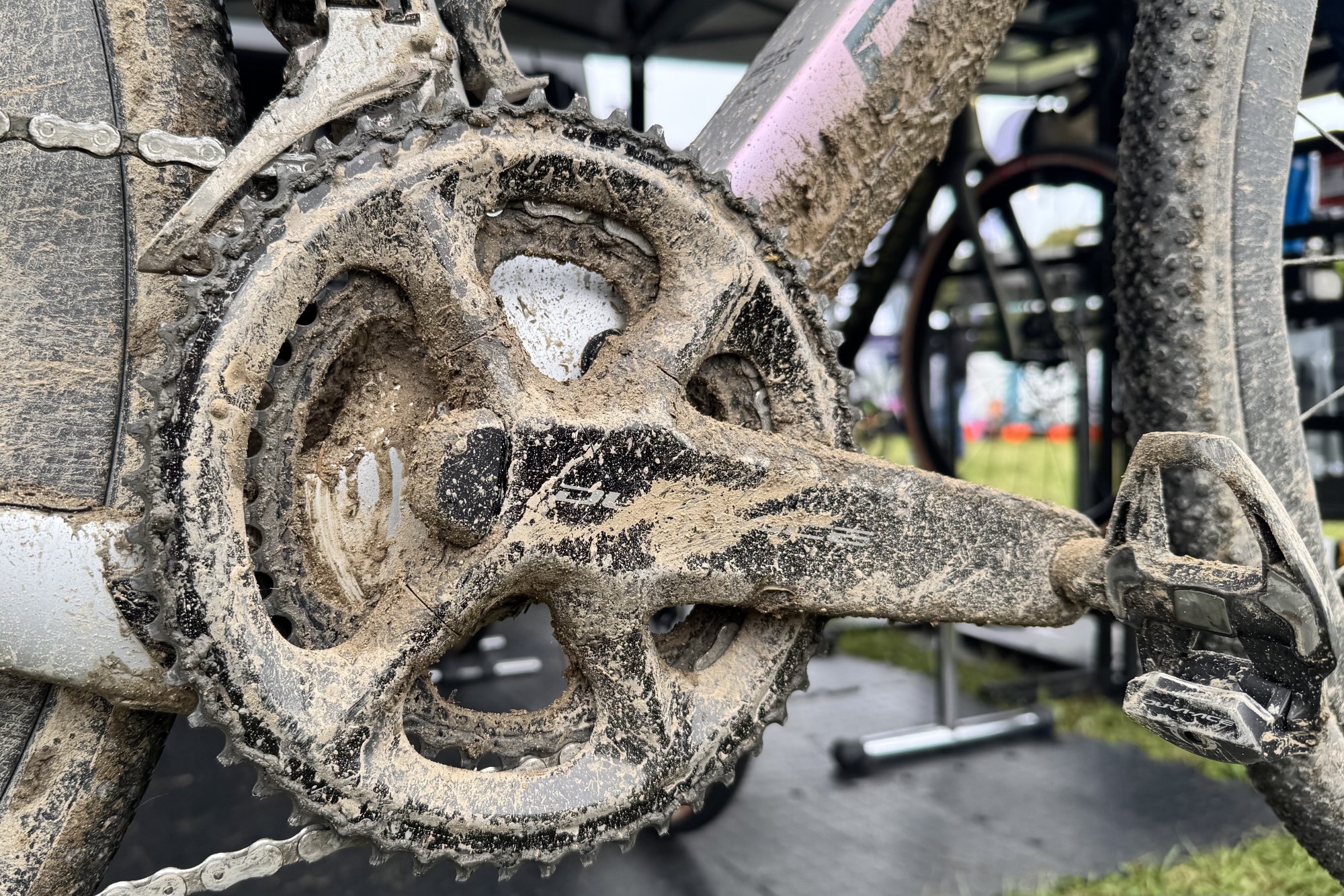 Ben Swift&#039;s Dura-Ace chainset used at the British Gravel National Championships