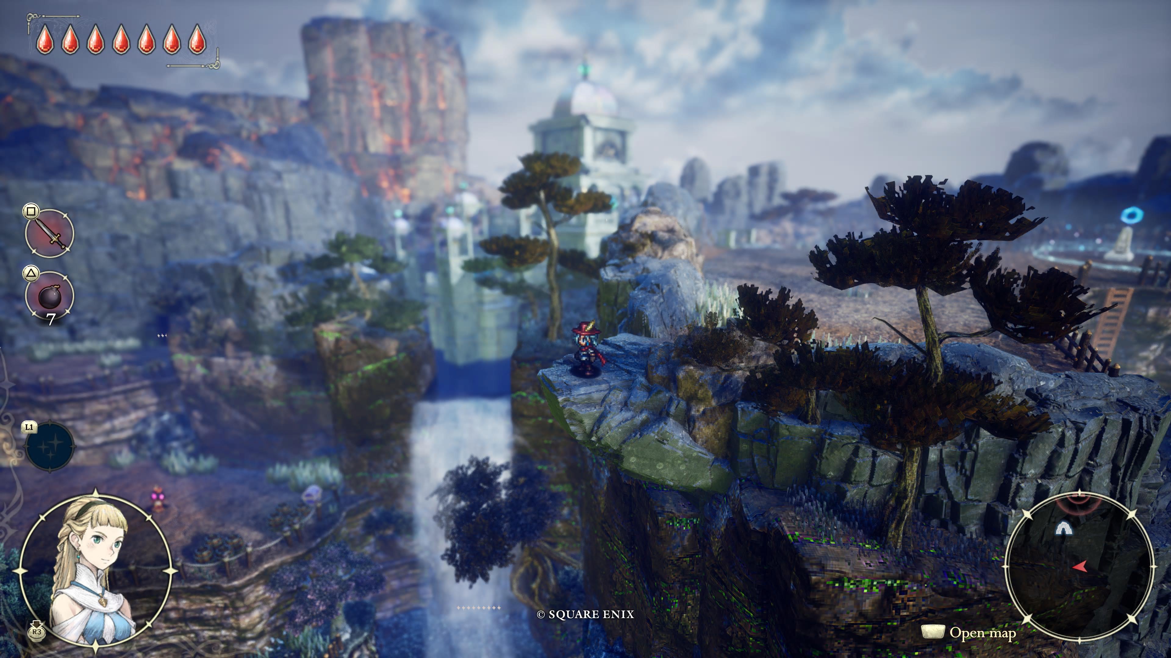 Clifftop view in the Adventures of Elliot: The Millennium Tales