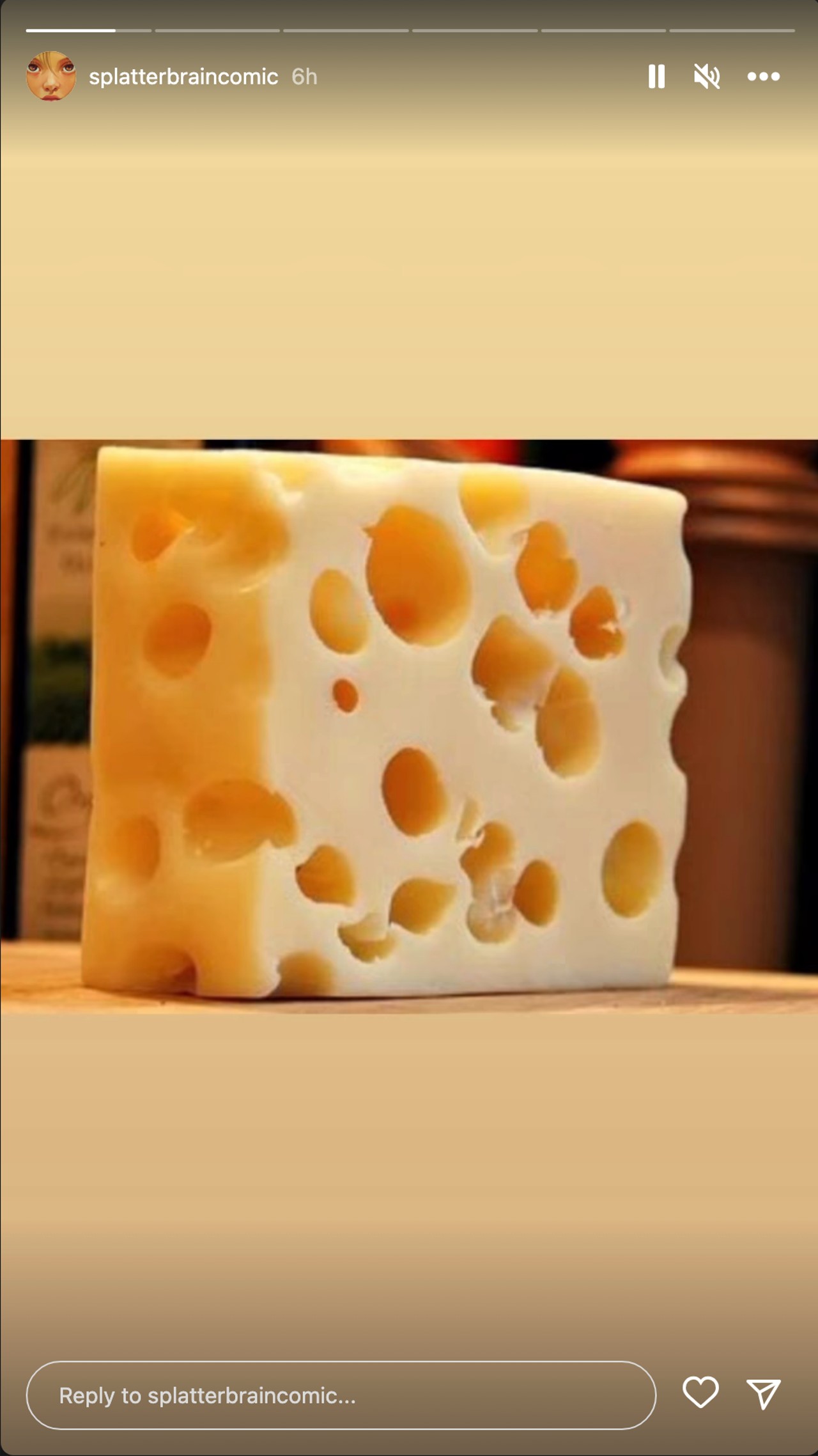 Picture of a wedge of cheese