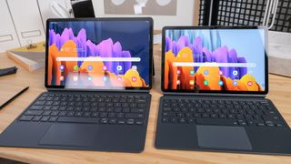 Samsung Galaxy Tab S7 and S7 Plus review side by side