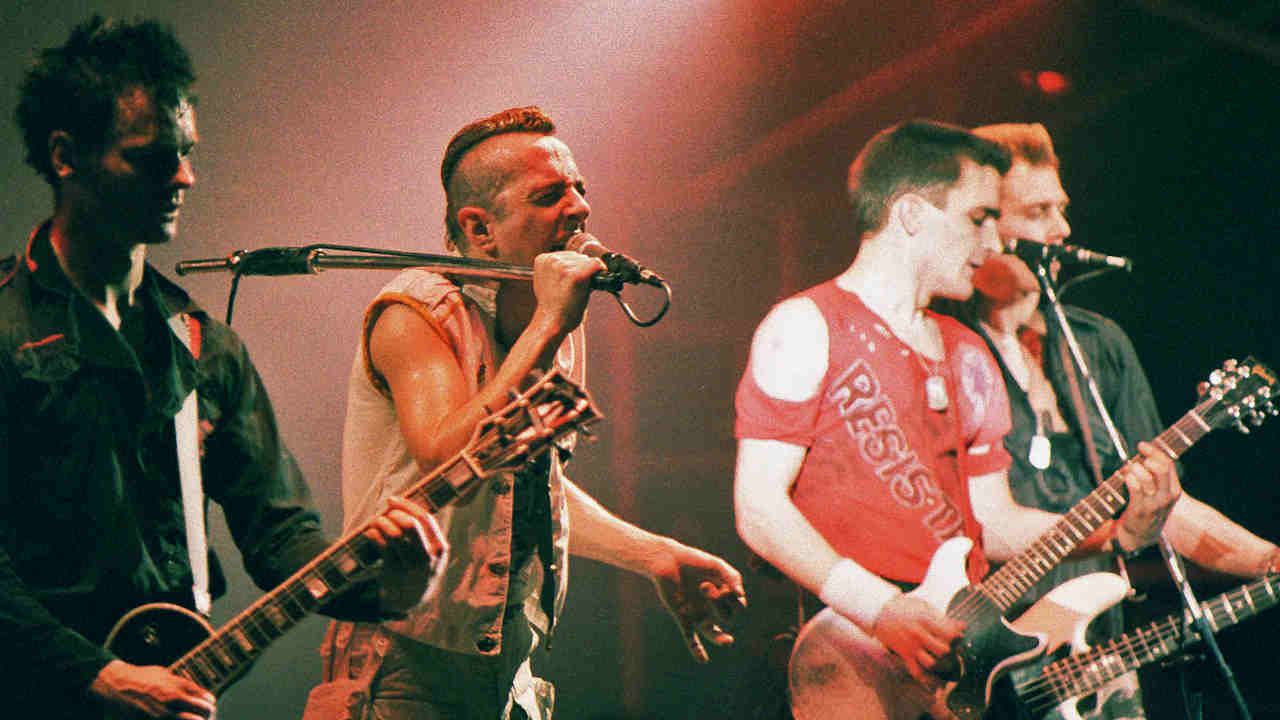 The Clash performing live in 1984