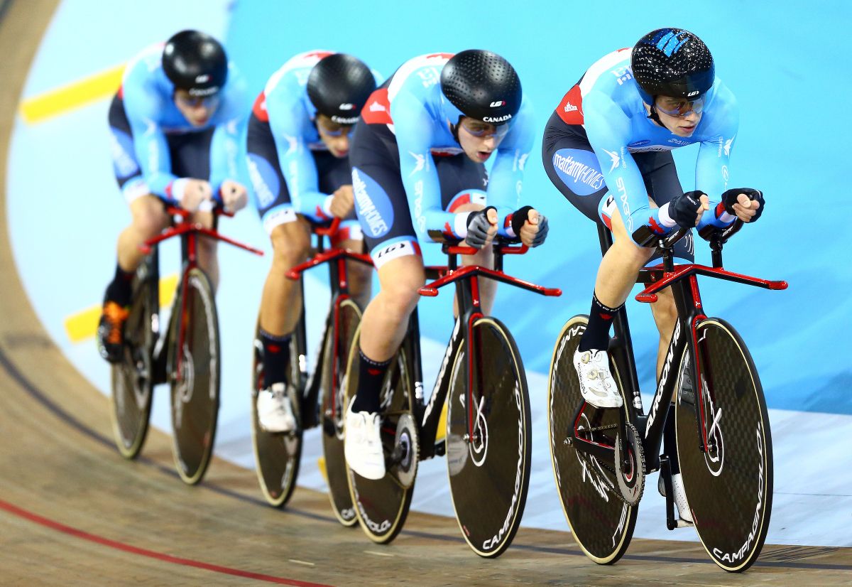 Canada riding in the men's TP
