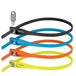 Available in a wide range of colours, Hiplok's super lightweight lock looks more like a zip tie than a lock.