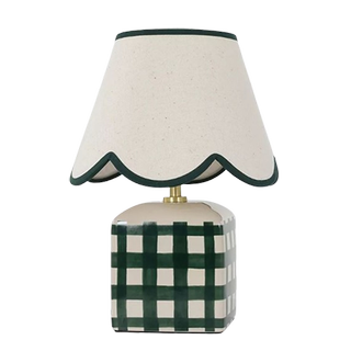 M&S checked table lamp