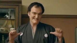 Quentin Tarantino in a commercial for SoftBank