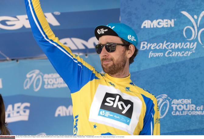 Bradley Wiggins (Team Sky) thanks the crowd