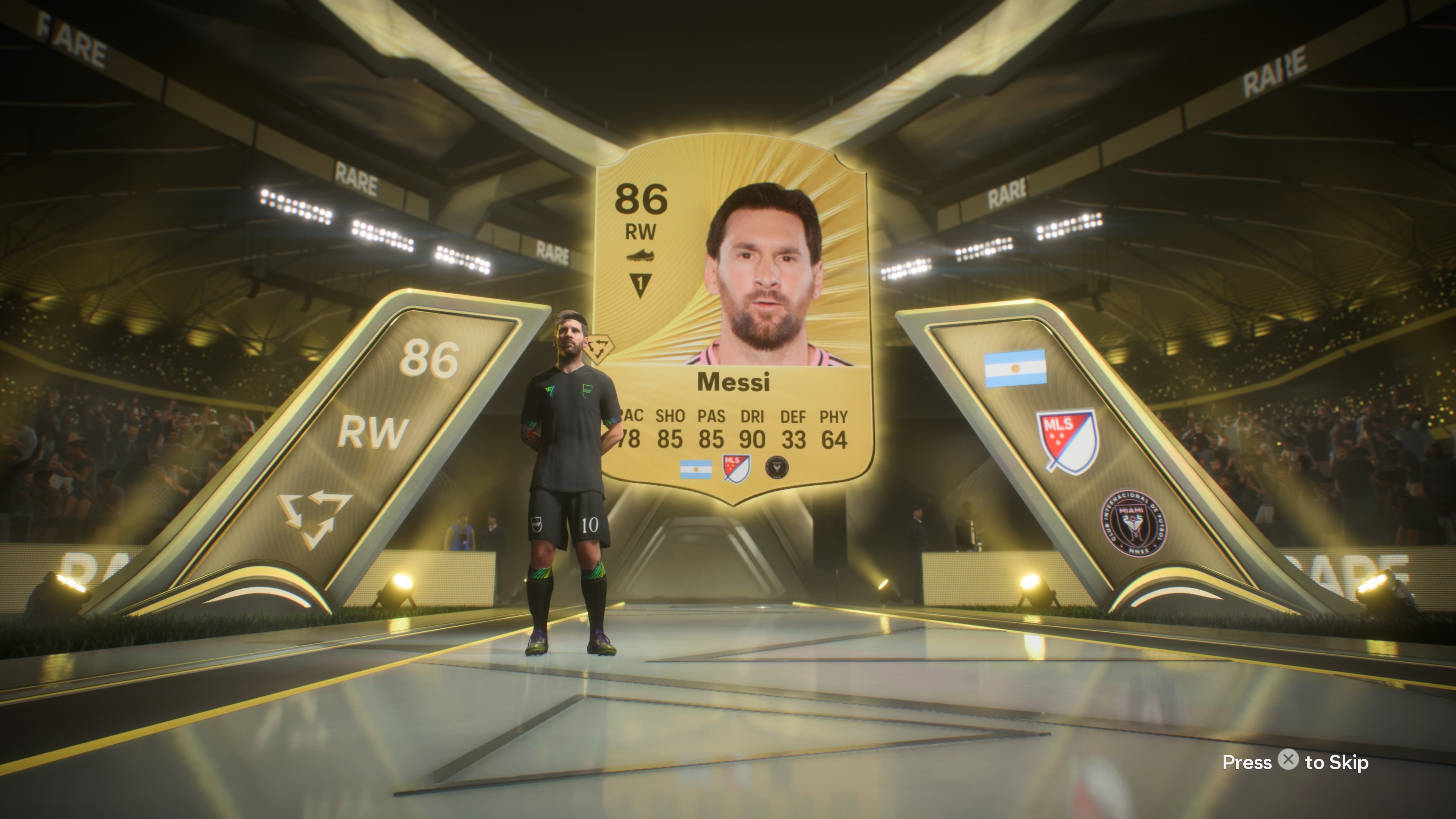 Lionel Messi pack walkout in EA Sports FC 26