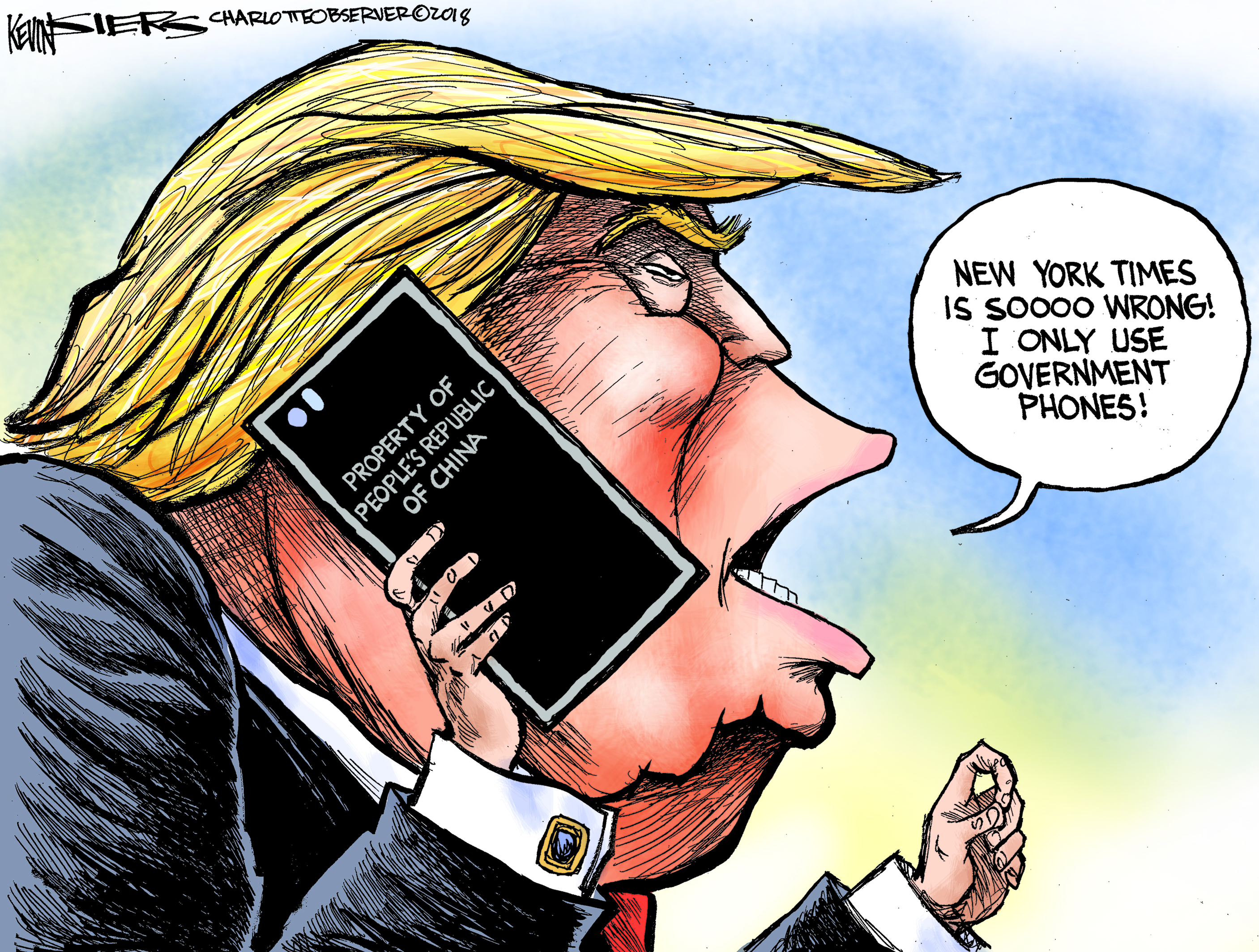 U.S. Trump cell phone China Russia intelligence