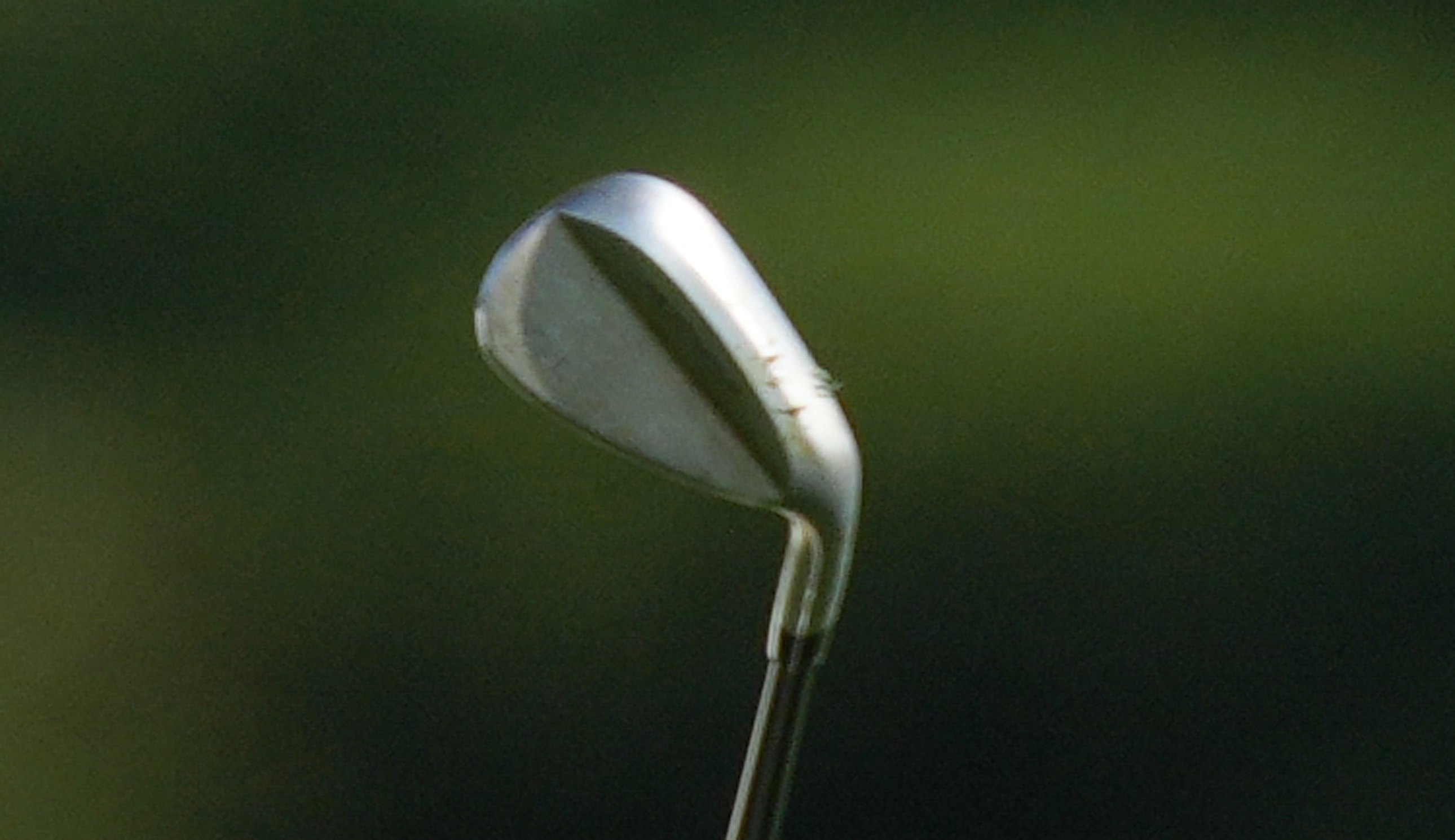 A close-up of Jason Day's irons