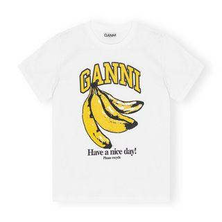 Ganni banana print t-shirt