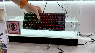 MSI Strike Alloy submerged in water, taken from We Do Tech's video on it