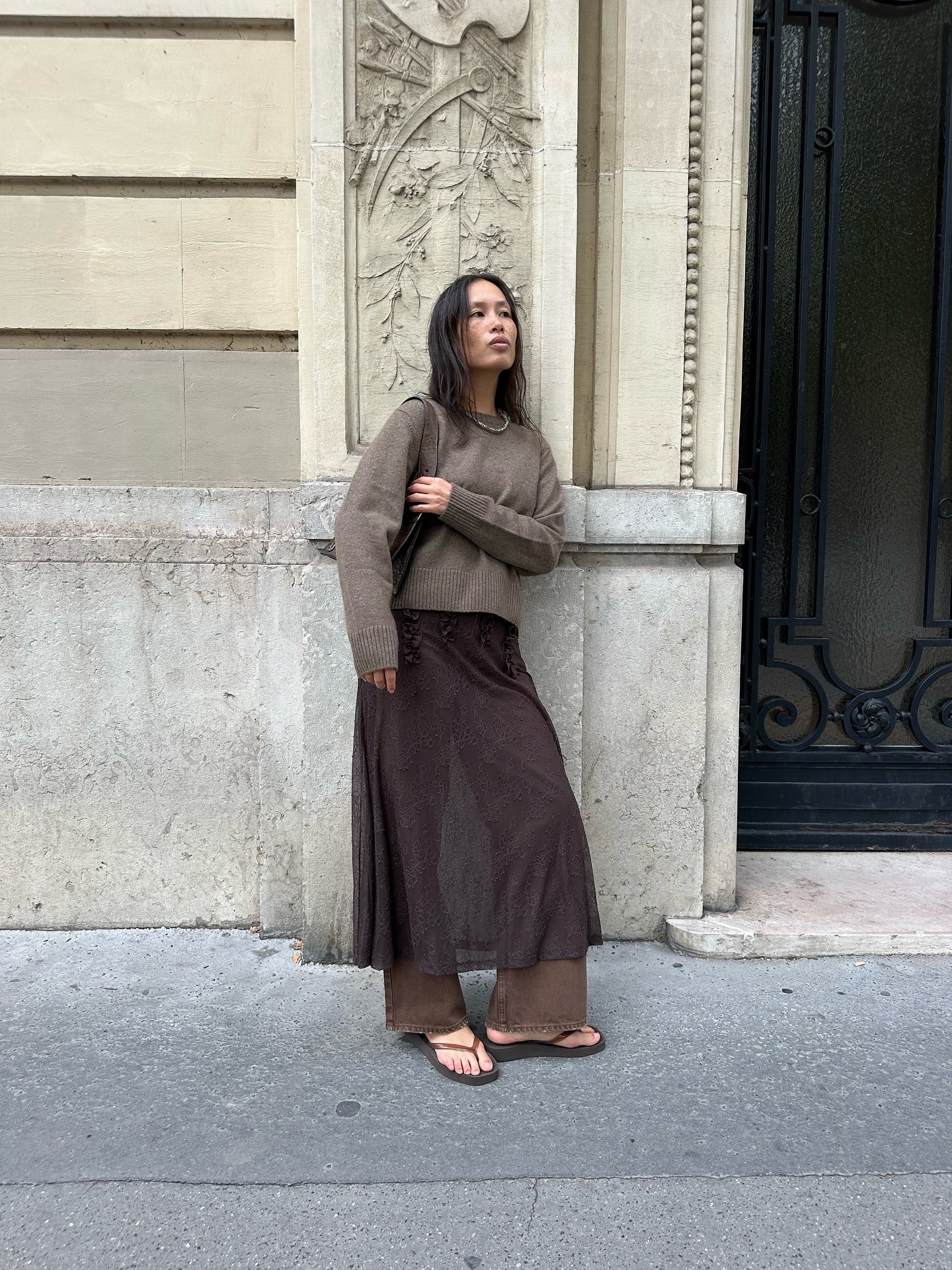 French woman wearing