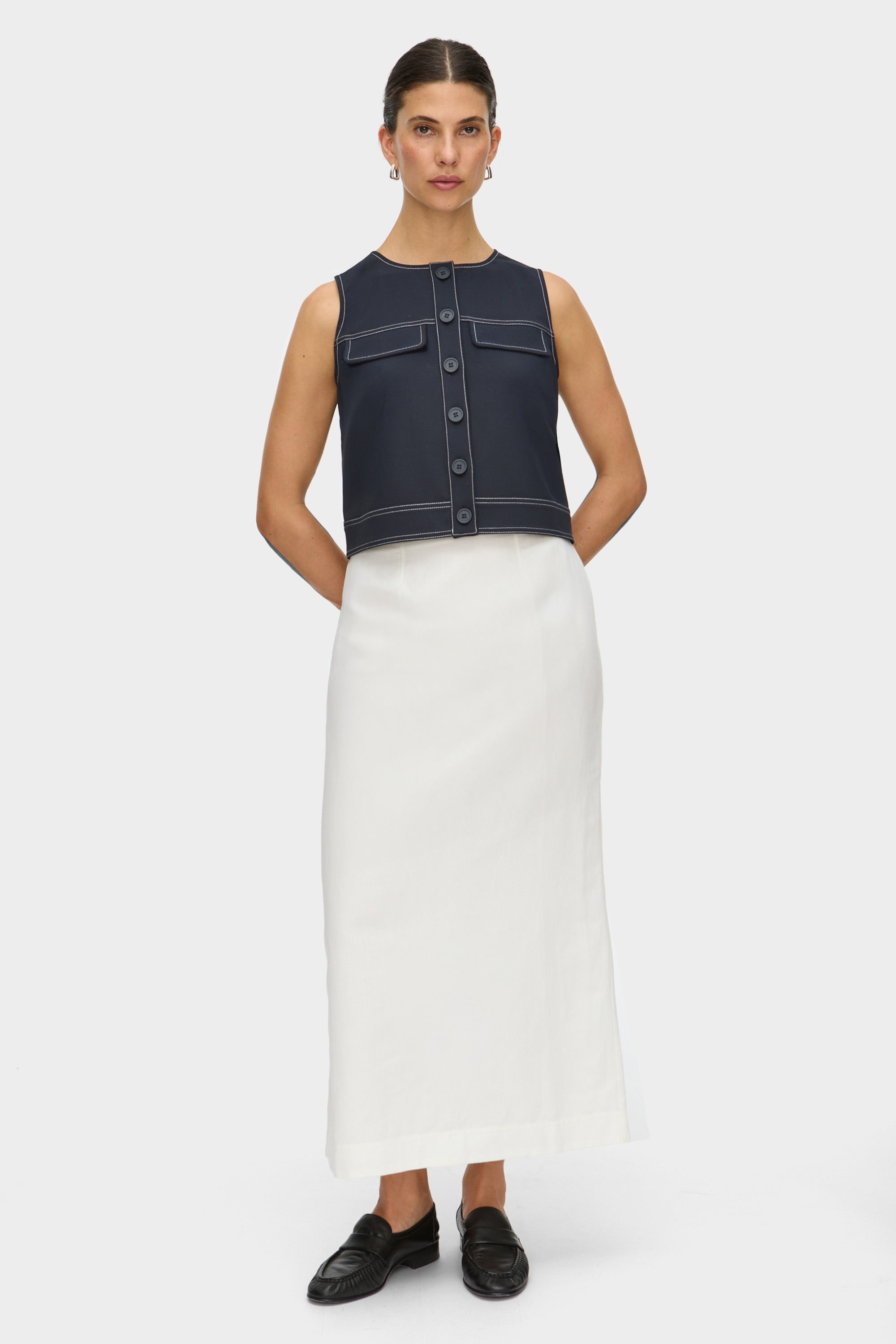 Mia Linen Maxi Skirt