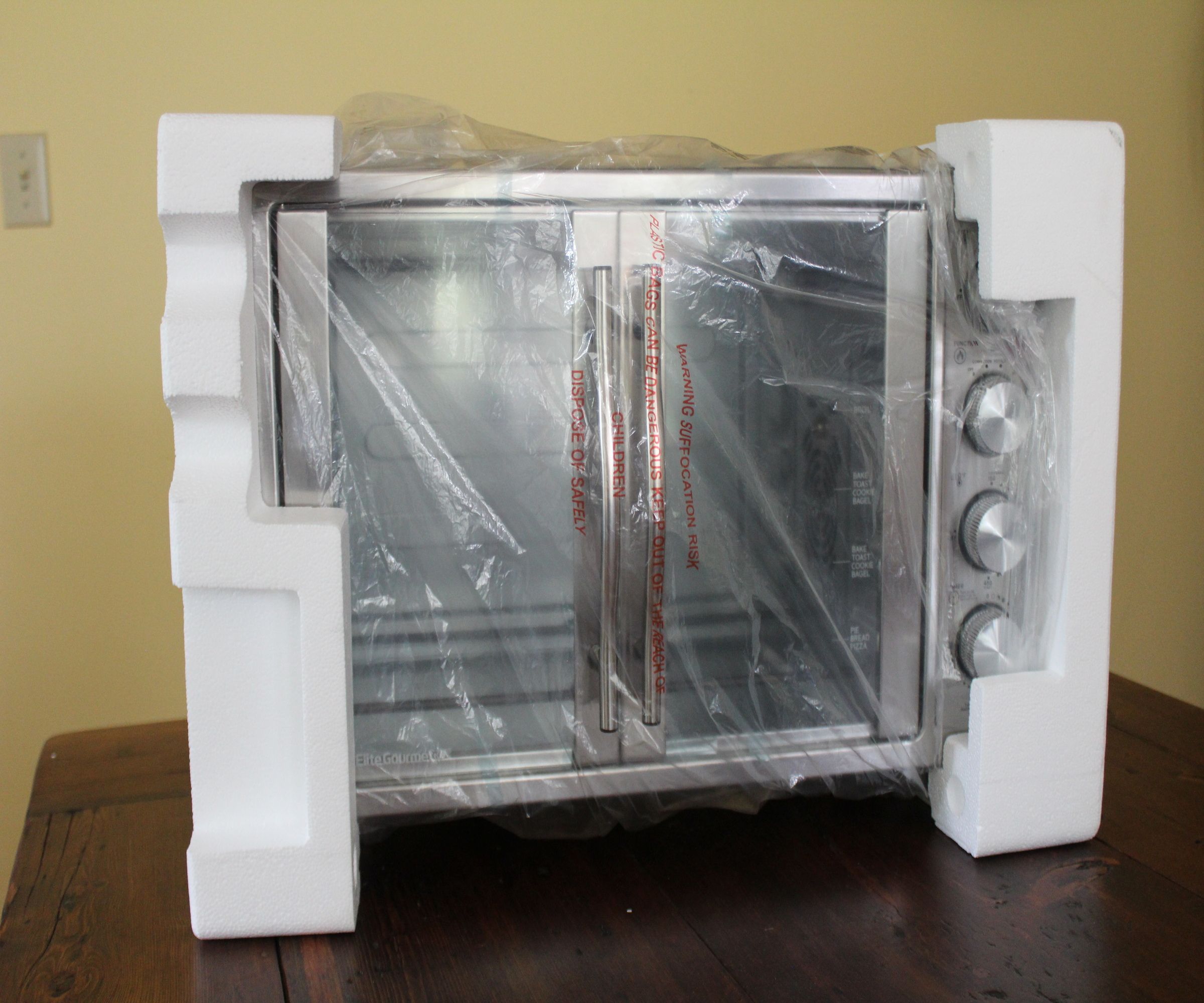 Unboxing the Elite Gourmet French Door Convection Toaster Oven