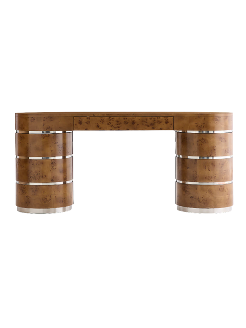 Lucie Burl and Chrome Storage Console by Laura Harrier & Tiffany Howell