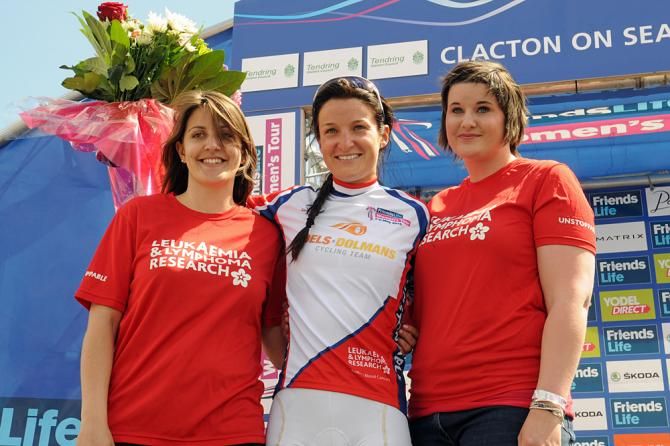 Lizzie Armitstead in the best British rider's jersey