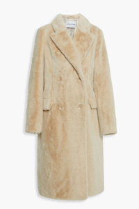 STAND STUDIO Minou double-breasted faux fur coat - Was £461 Now £254 (45% off)