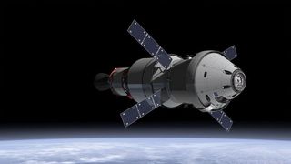 Orion crew module and service module
