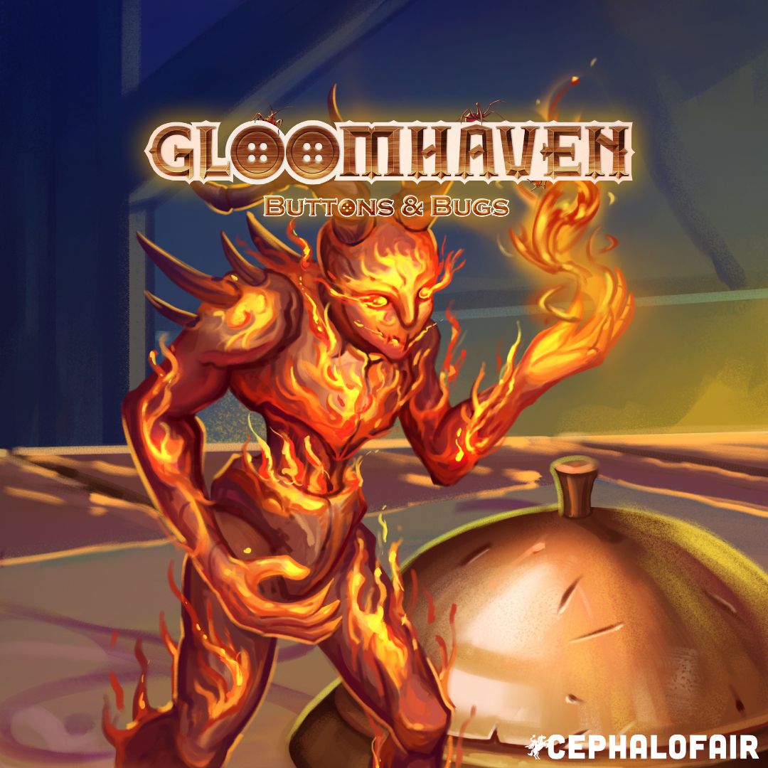 Character art from Gloomhaven: Buttons &amp; Bugs
