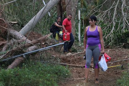 Puerto Ricans after Hurricane Maria