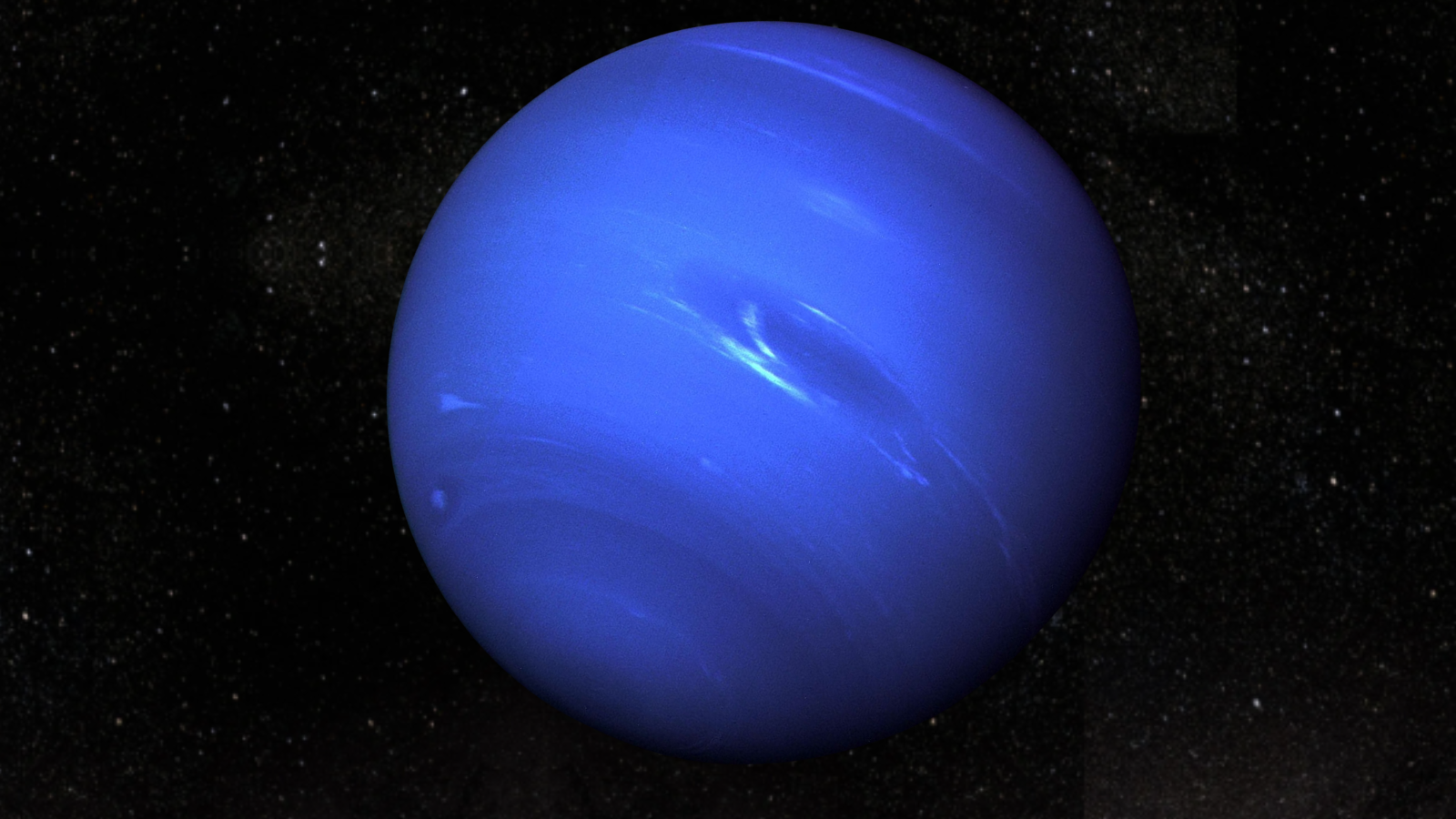 An illustration of the ice giant Uranus