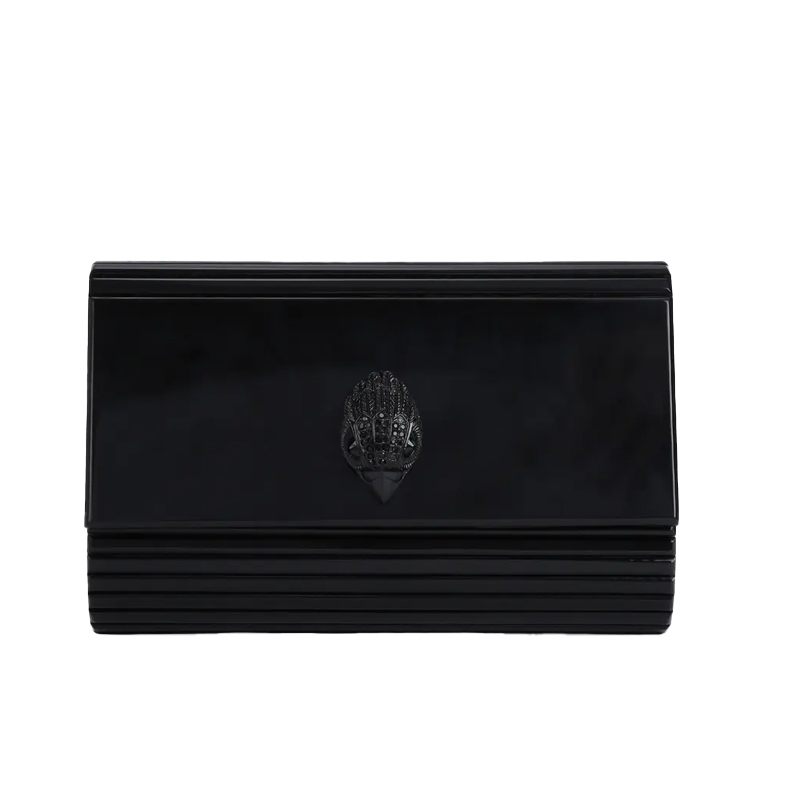 black Kurt Geiger acrylic clutch bag