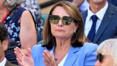 Carole Middleton claps during day eight of the 2026 Wimbledon Tennis Championships