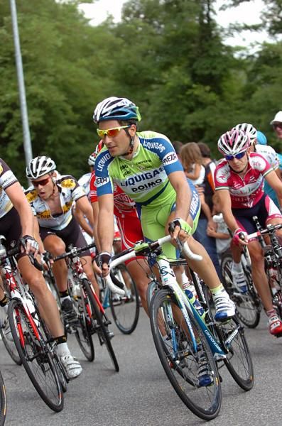 Ivan Basso (Liquigas - Doimo) in action.
