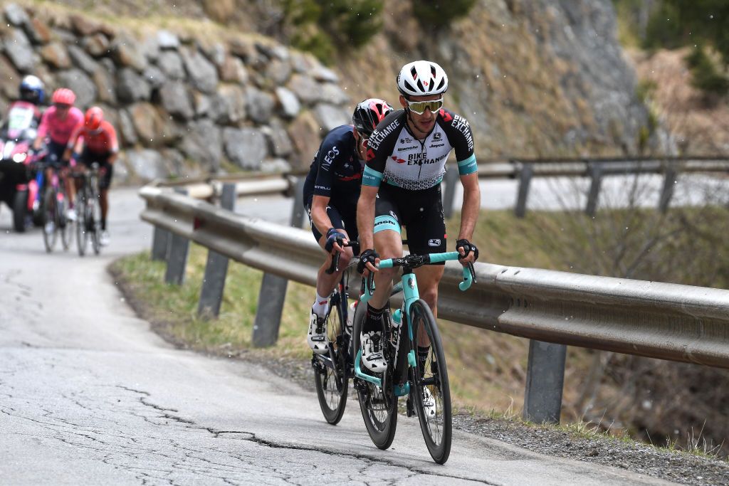 FEICHTEN IM KAUNERTAL AUSTRIA APRIL 20 Simon Yates of United Kingdom and Team BikeExchange during the 44th Tour of the Alps 2021 Stage 2 a 1215km stage from Innsbruck to Feichten im Kaunertal 1291m TourofTheAlps TouroftheAlps on April 20 2021 in Feichten im Kaunertal Austria Photo by Tim de WaeleGetty Images