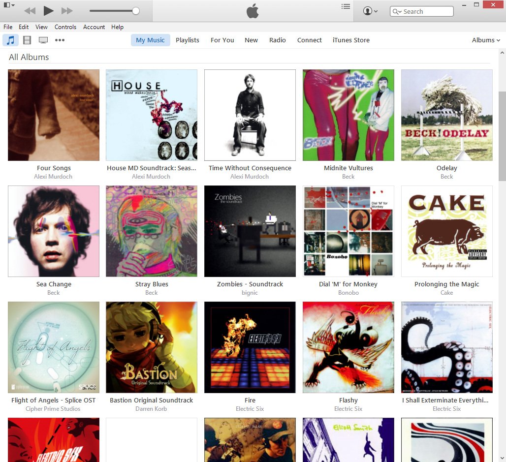 iTunes on Windows 10