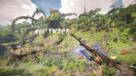 The Hollywood Sign in Horizon Forbidden West Burning Shores DLC