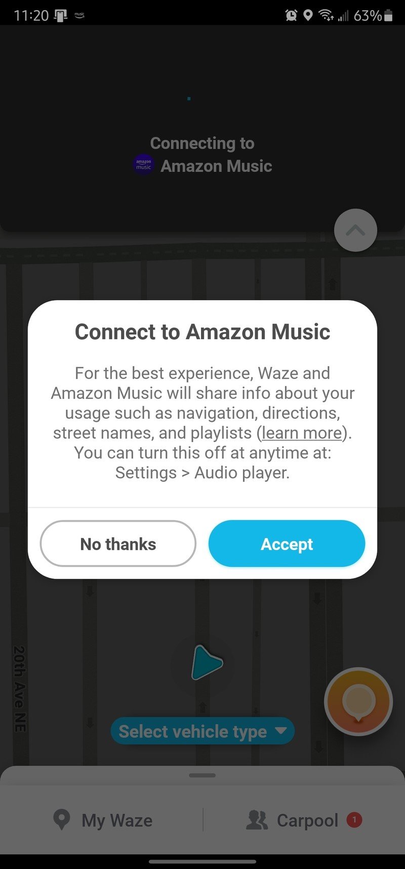 Waze Integrates Amazon Music Into In-app Audio Controls | Android Central