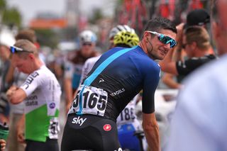 Team Sky's Wout Poels at the start of stage 4 at the Tour Down Under
