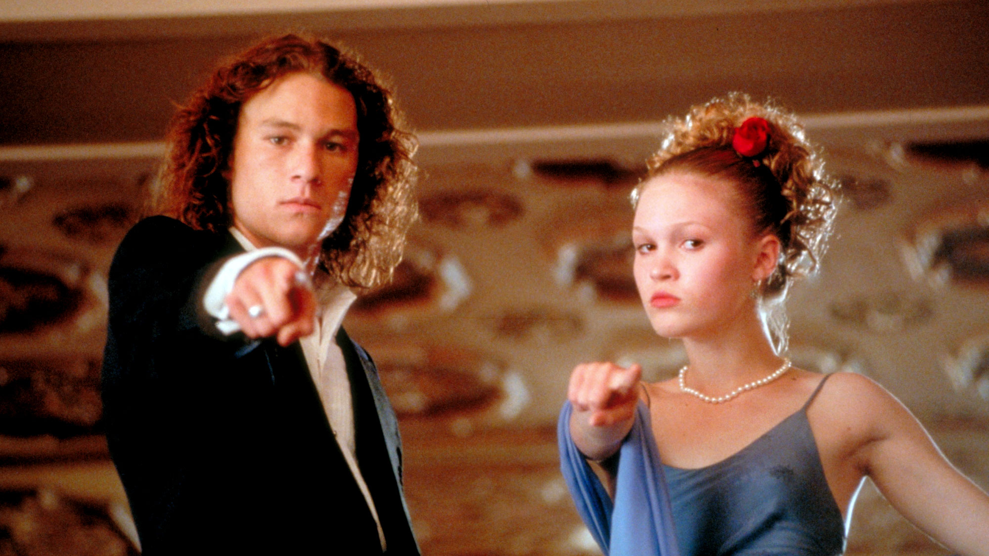 Heath Ledger and Julia Stiles in 10 Things I Hate About You